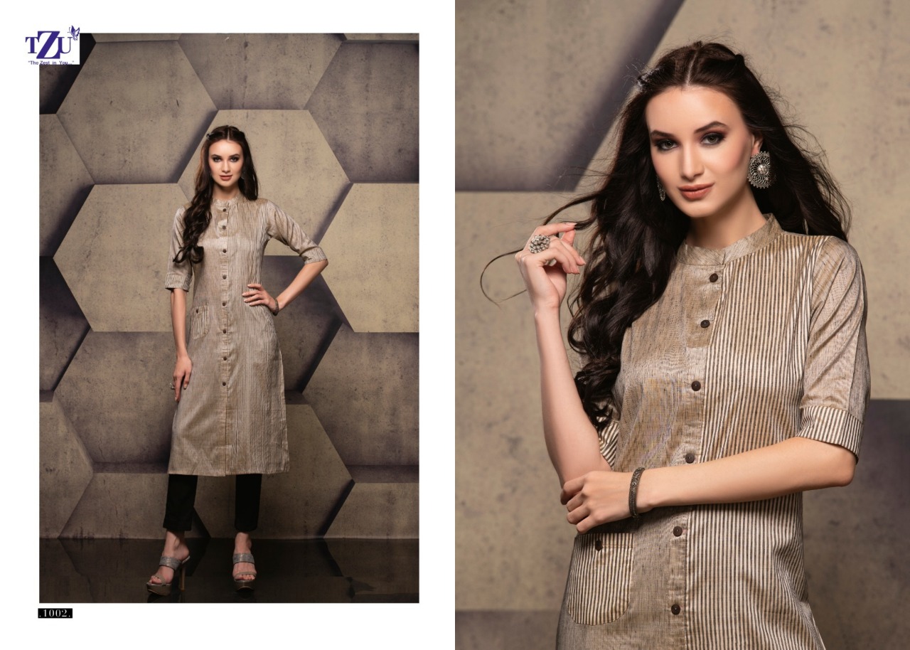 Tzu lifestyle blockbuster straight kurties collection at wholesale rate