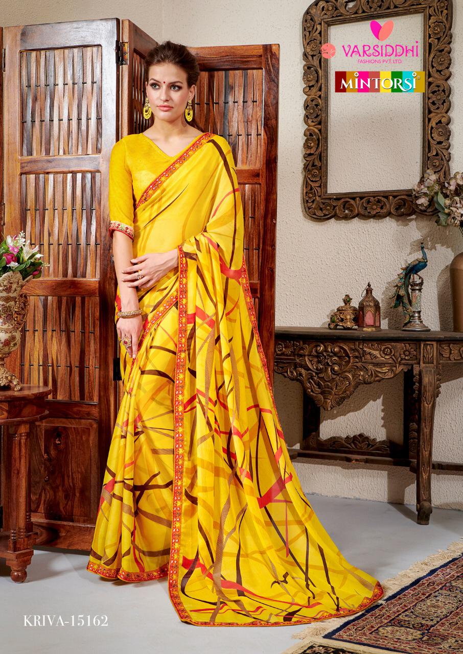 Varsiddhi kriva beautiful designed border printed saree
