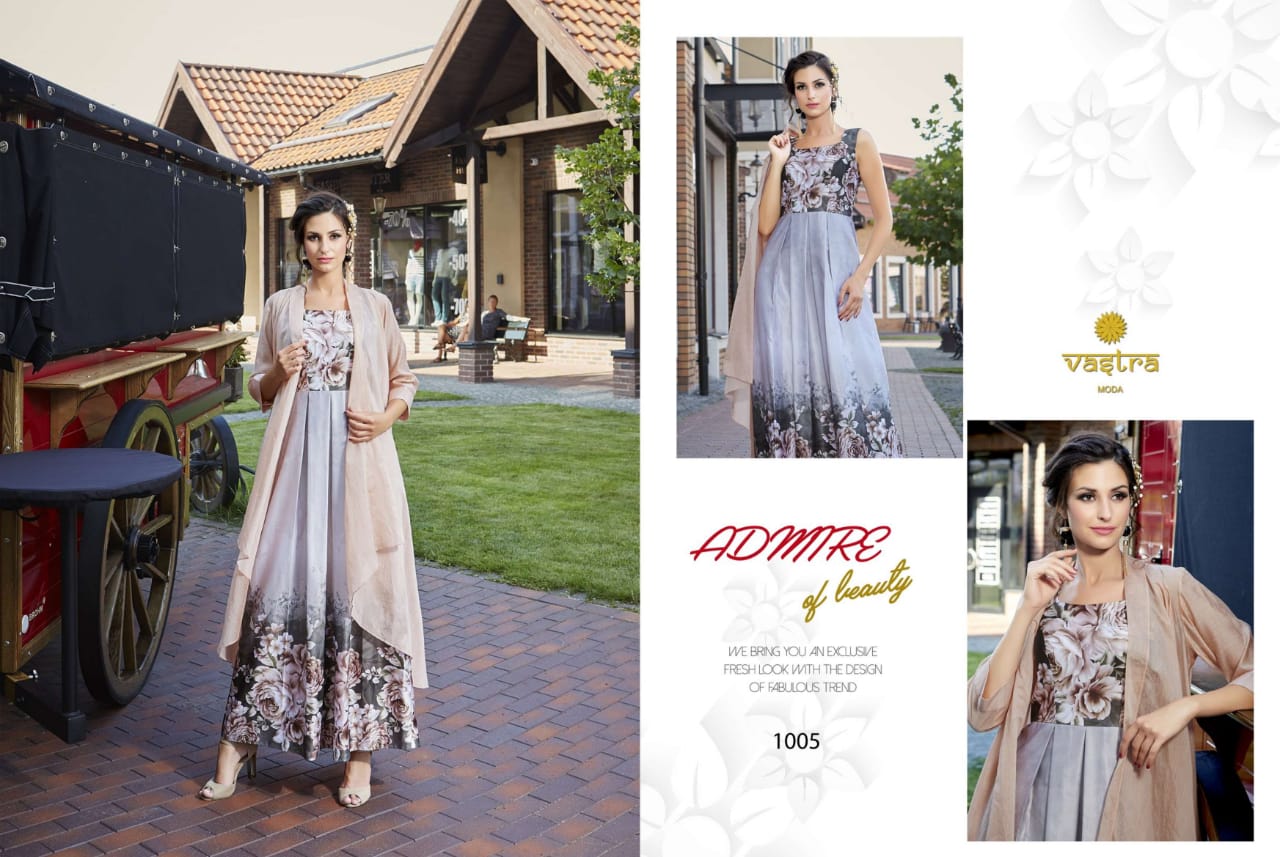 Vastra Moda zareen vol-1 Beautiful satin Gowns