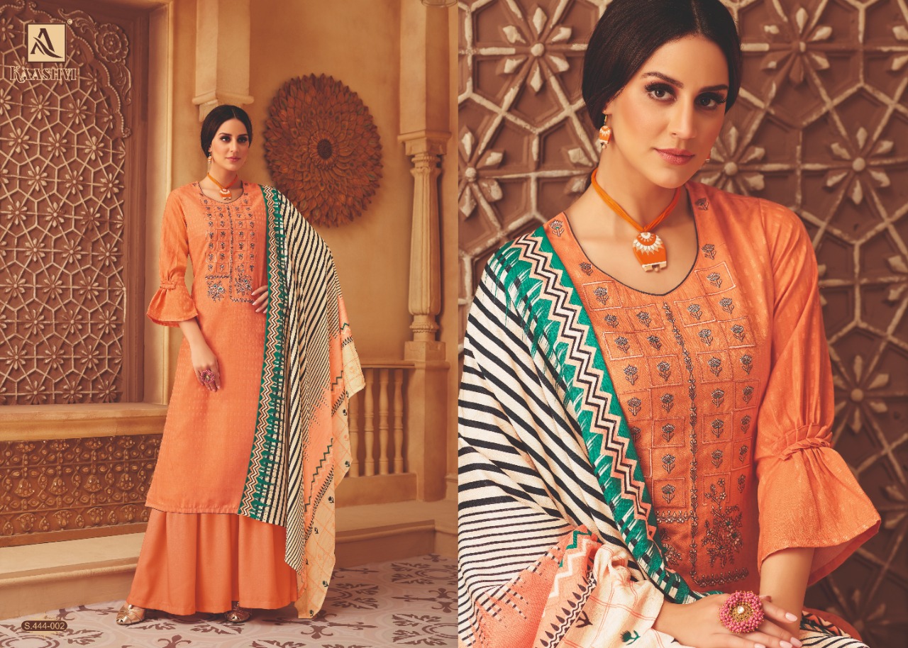 Alok Suit Kaashvi stunning look beautifully designed pashmina salwar suits