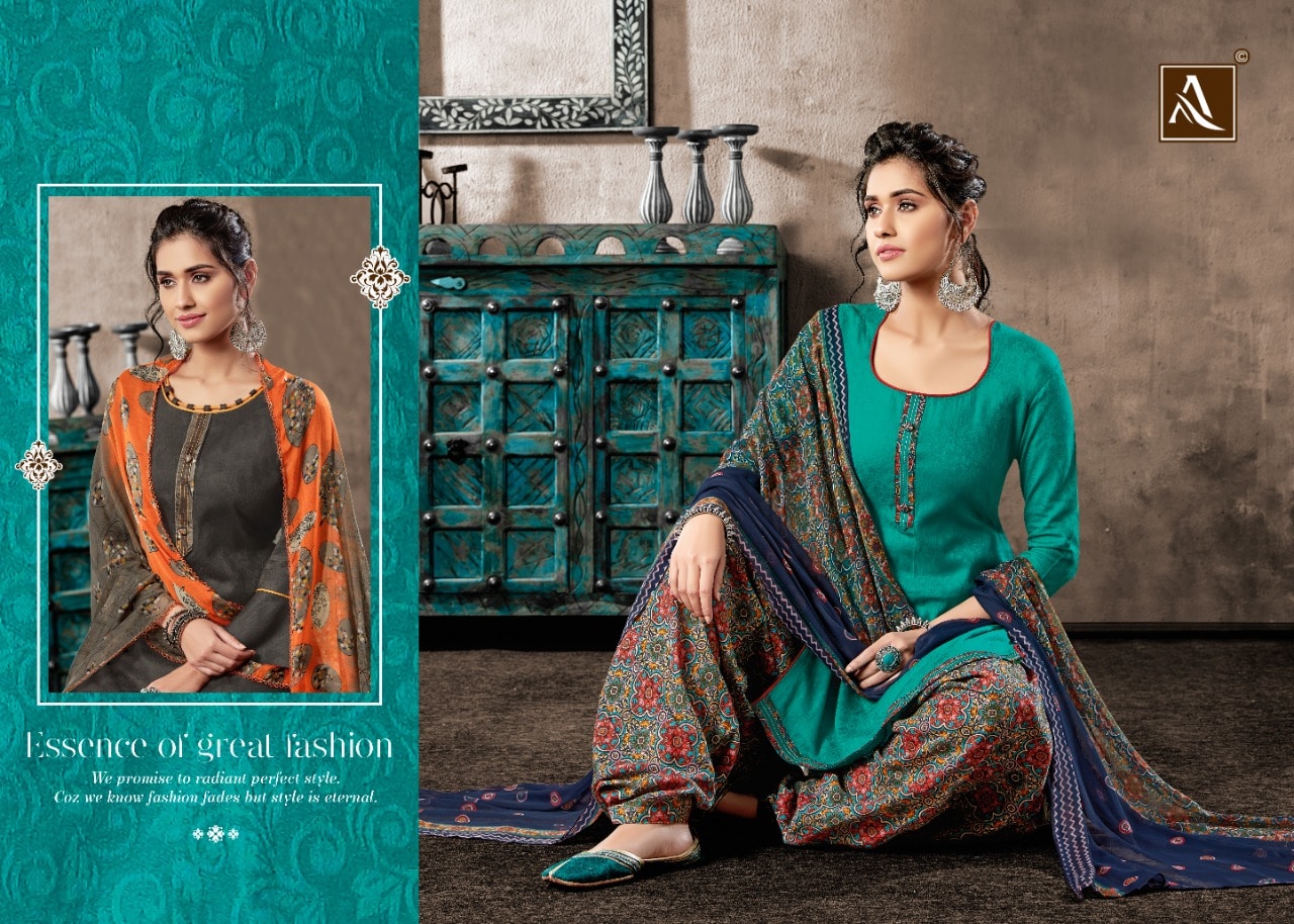 Alok suit Noor e Patiyala charming look Salwar suits in wholesale prices