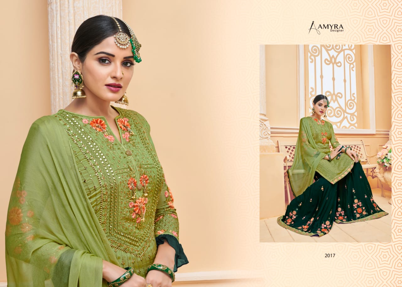 Amrya Designer queen vol-2 festive collection beautifully designed Embroidered Salwar suits in wholesale price