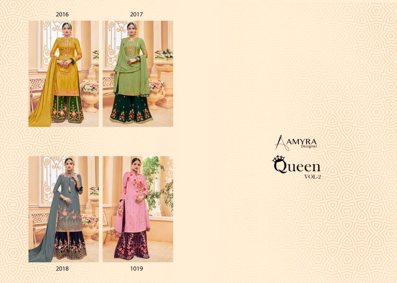 Amrya Designer queen vol-2 festive collection beautifully designed Embroidered Salwar suits in wholesale price