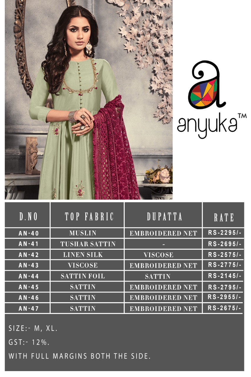 Anyuka aN-40 – 47  gorgeous stylish festive collection Kurti