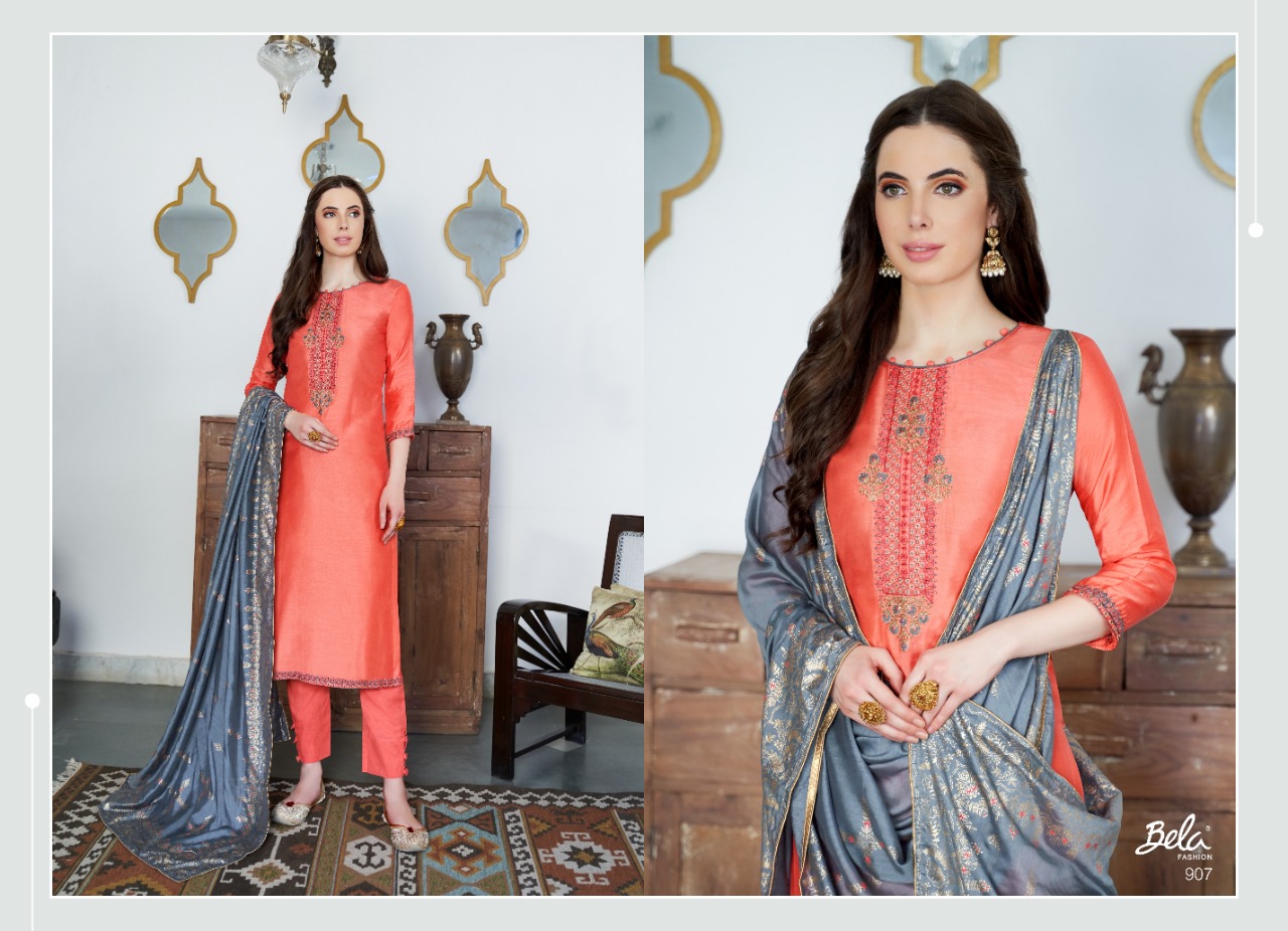 Bela fashion swarna gorgeous stylish look Salwar suits