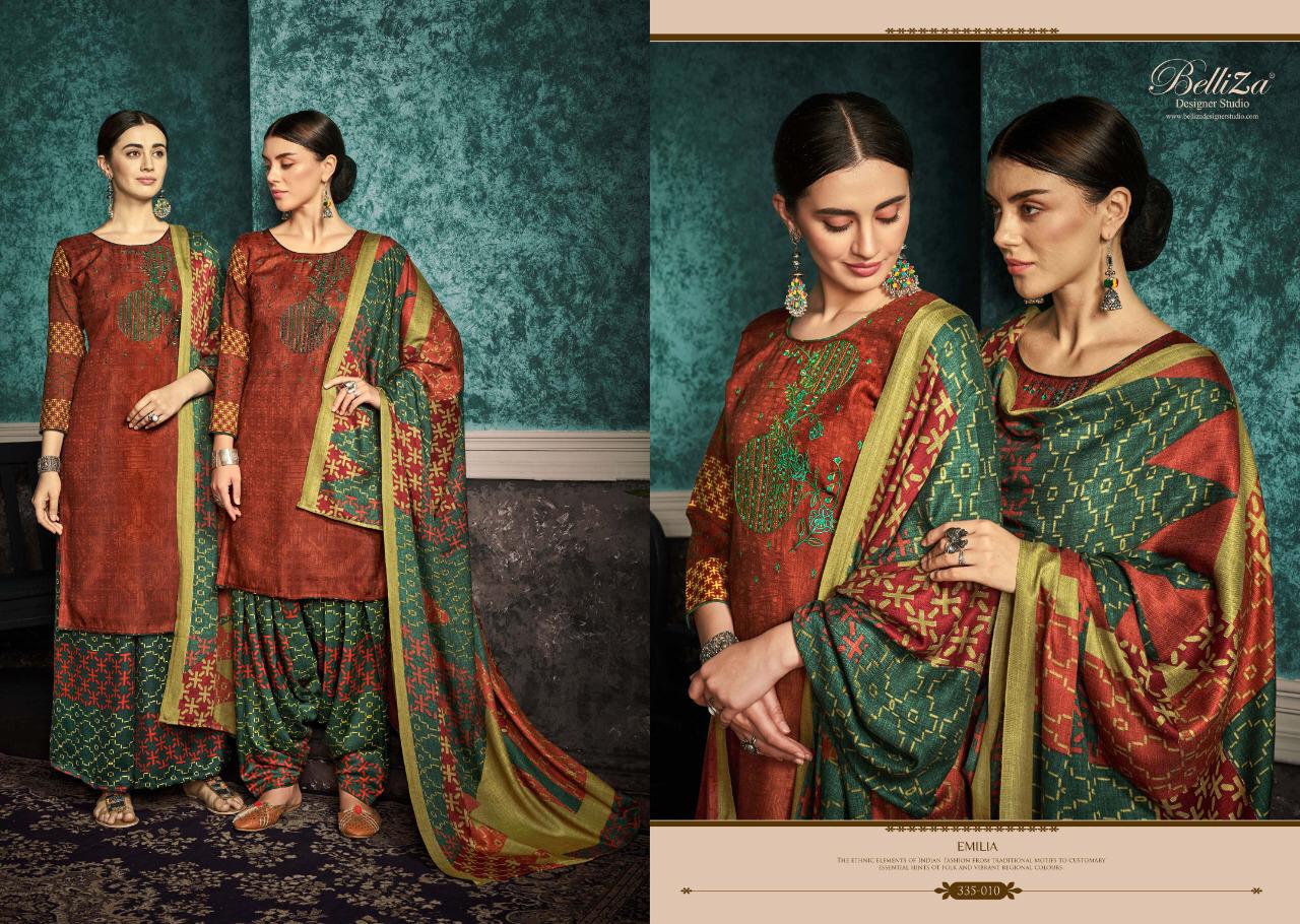 Belliza designer studio Emilia gorgeous look Salwar suits in factory prices