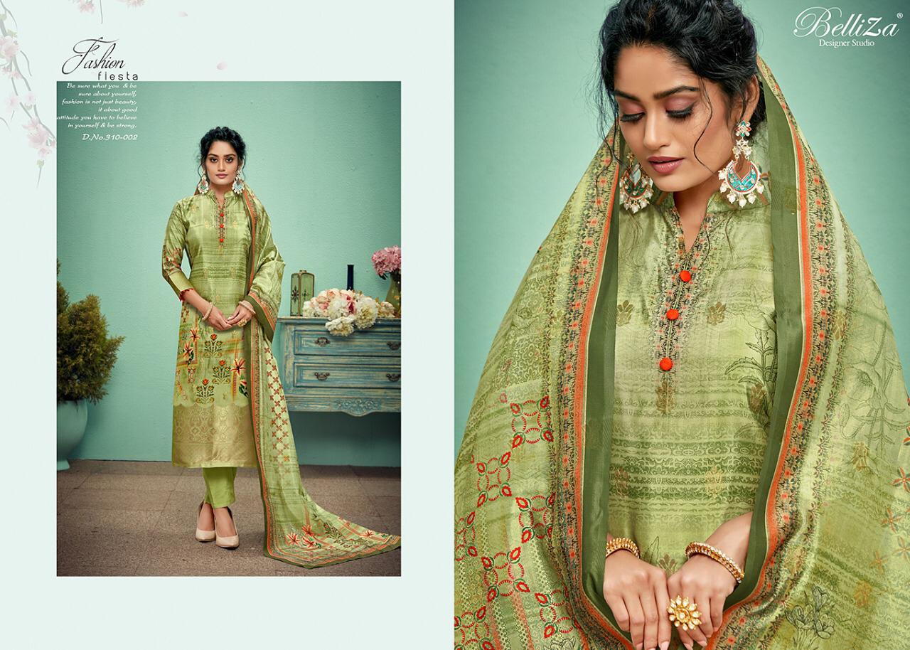 Belliza designer studio Mishika charming look Salwar suits in wholesale prices