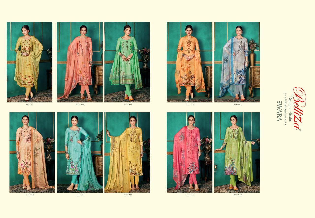 Belliza swara Catalog Pashmina winter wear dress material