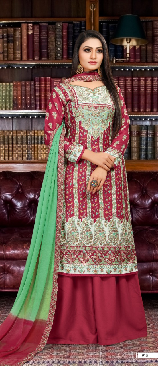 Bipson kashmiri queen a new and stylish beautifully designed Salwar suits
