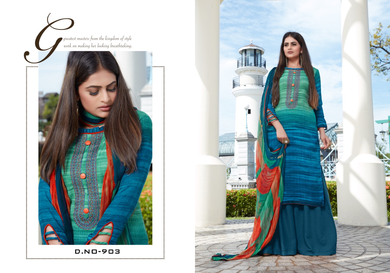 Bipson Simran charming look beautifully designed Salwar suits in wholesale prices