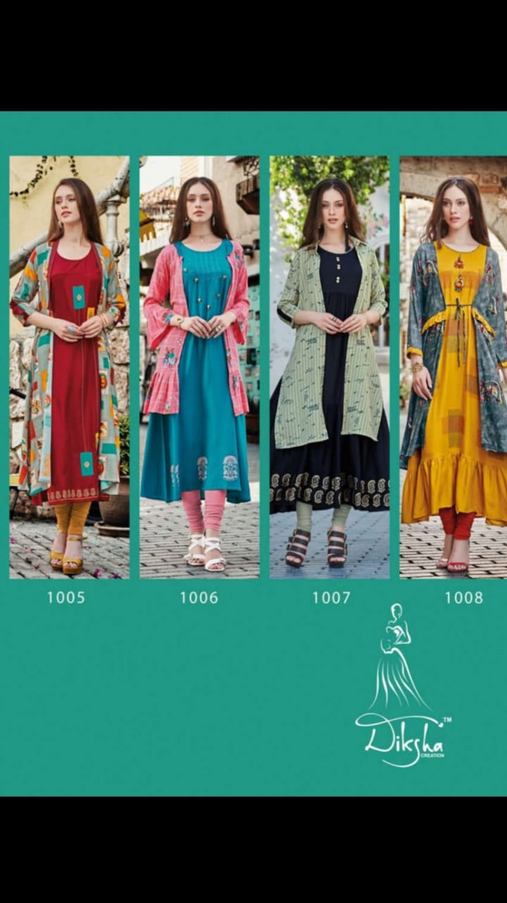 Diksha fashion febrica vol-1 beautifully designed Kurties in wholesale price