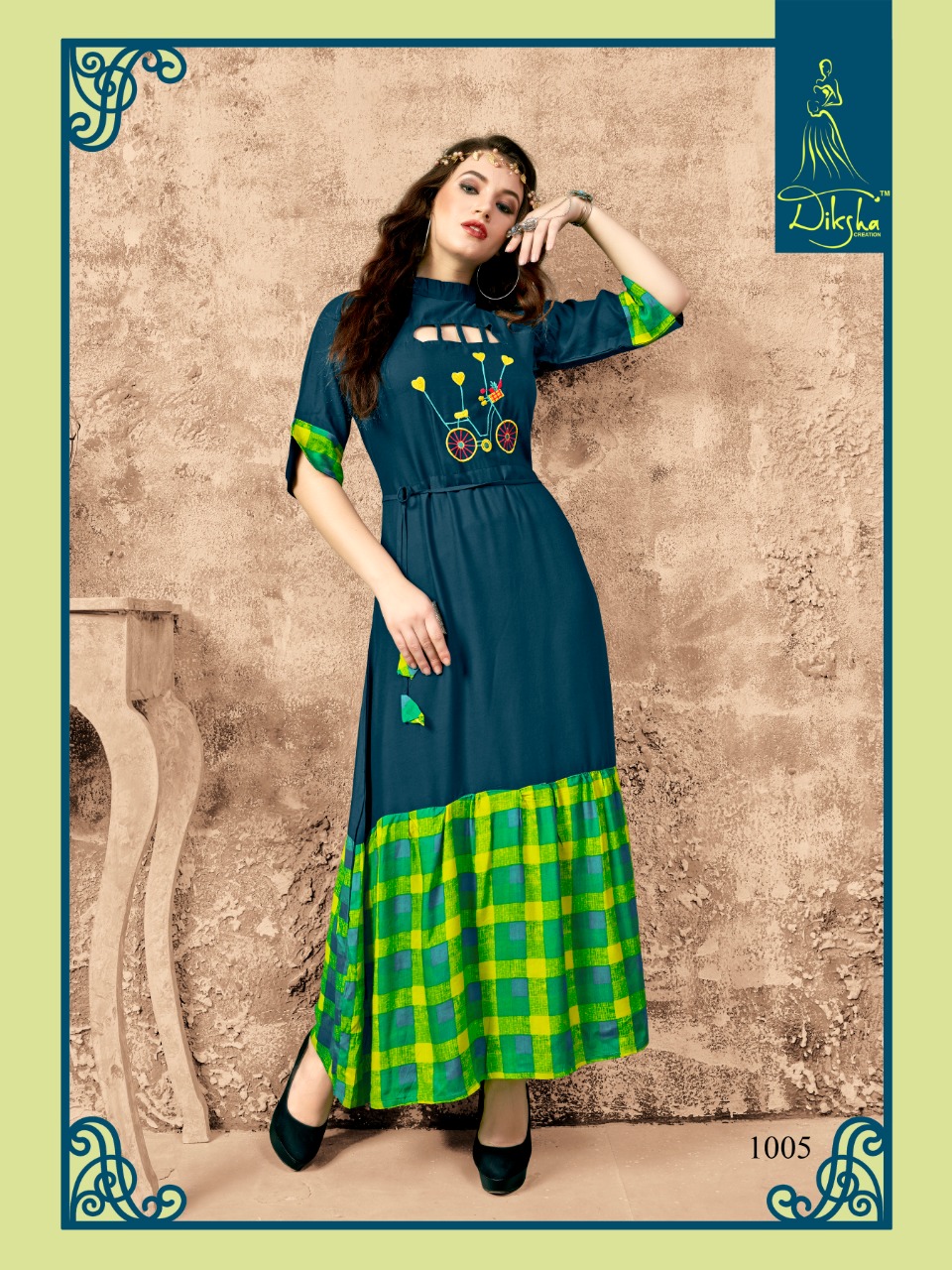 Diksha fashion free style Vol-1 gorgeous stylish look Kurties in wholesale price