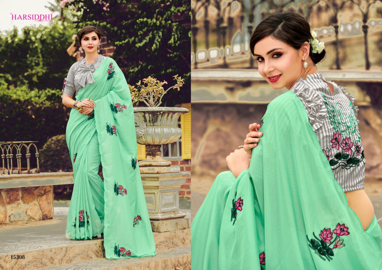 Harsiddhi grishma stunning look amazingly designed beautiful saree collection in factory prices