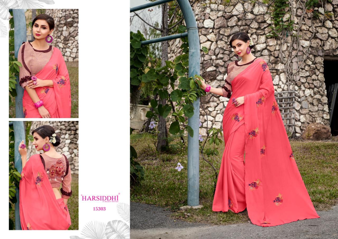 Harsiddhi grishma stunning look amazingly designed beautiful saree collection in factory prices