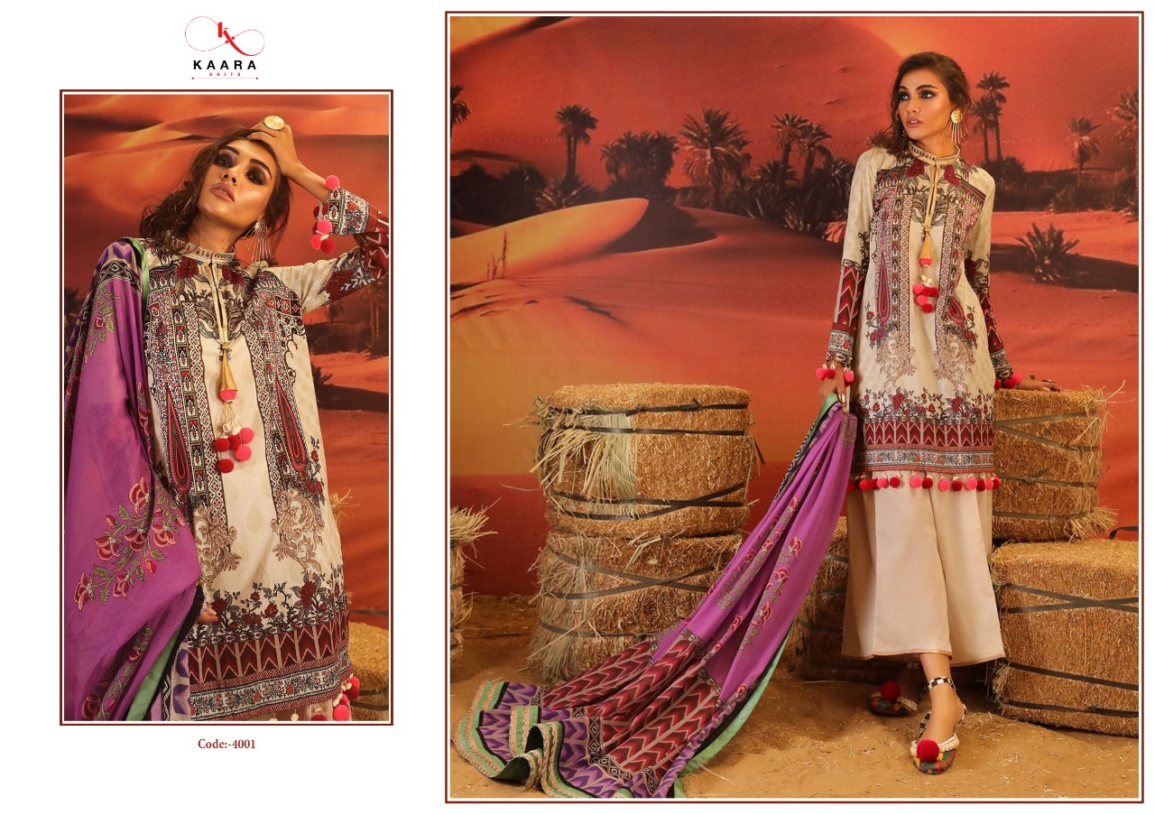 Kaara suits Sana safinaz Stylish look Winter collection Salwar suits in wholesale