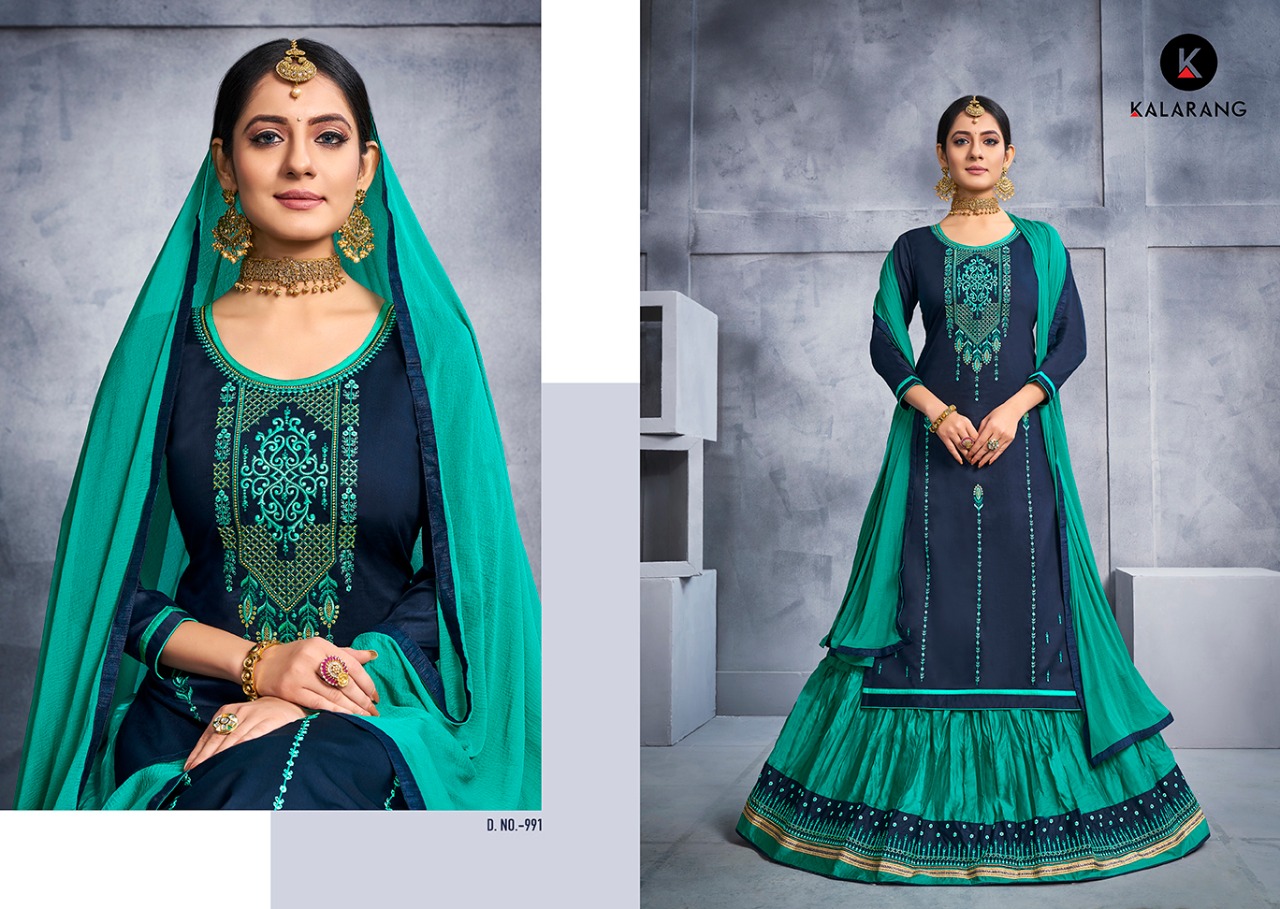 Kalarang blossom vol-8 amazing style Beautifully Designed Salwar suits in wholesale