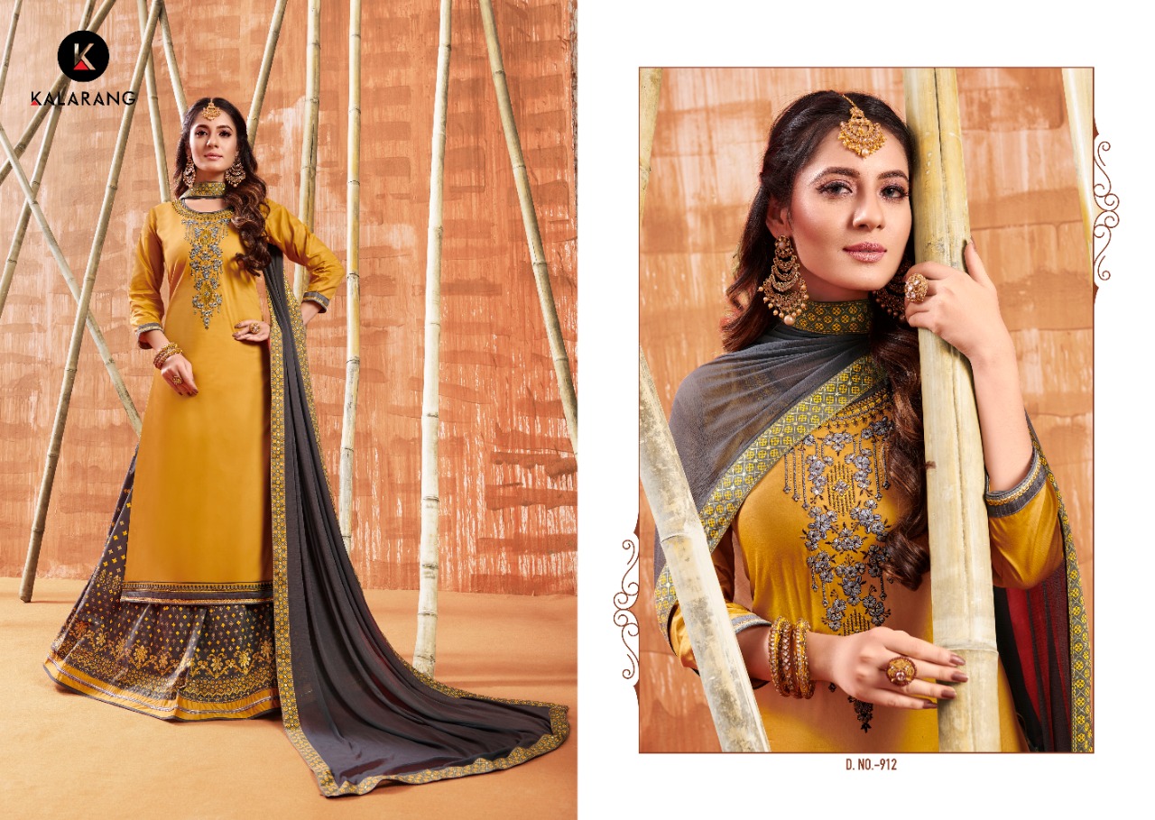 Kalarang Creation blue Bell Vol-2 stylish look Salwar suits in wholesale prices