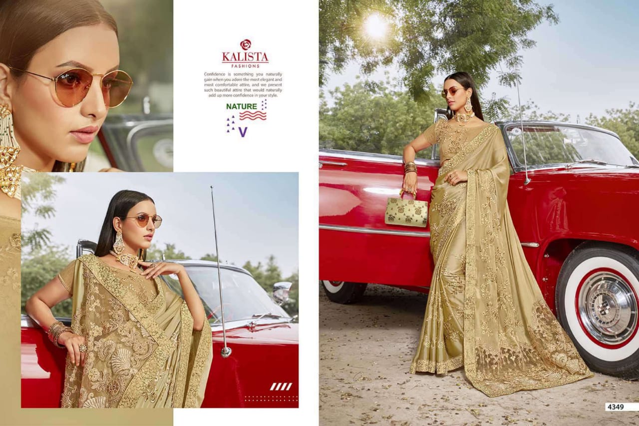 Kalista Fashion hot star charming look sarees in