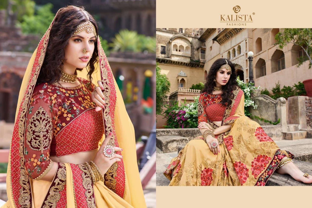 Kalista Fashions Kohinoor stylish look Beautifully Designed saree