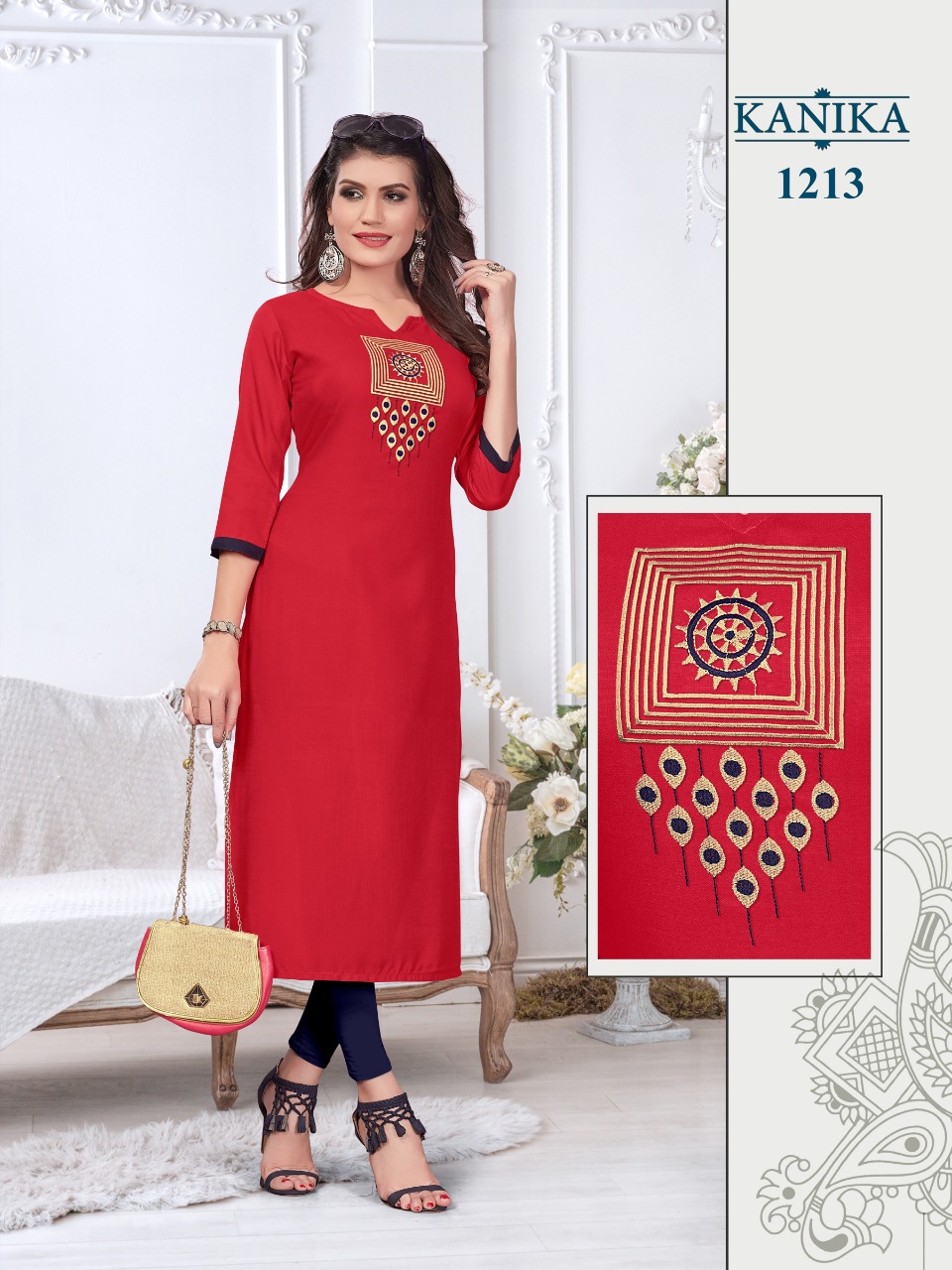 Kanika Aditi vol-2 charming look Kurties in wholesale prices