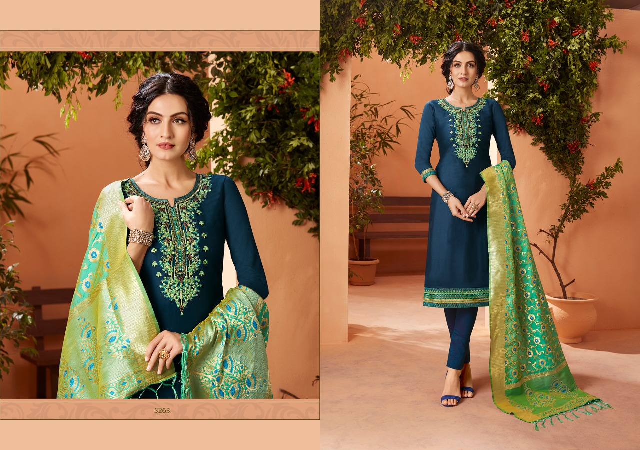 Kessi fabrics Virasat Vol-4 beautifully designed Salwar suits in wholesale prices