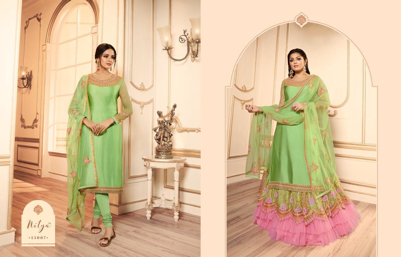LT fabrics vol-145 beautifully designed festive collection dress material in wholesale price