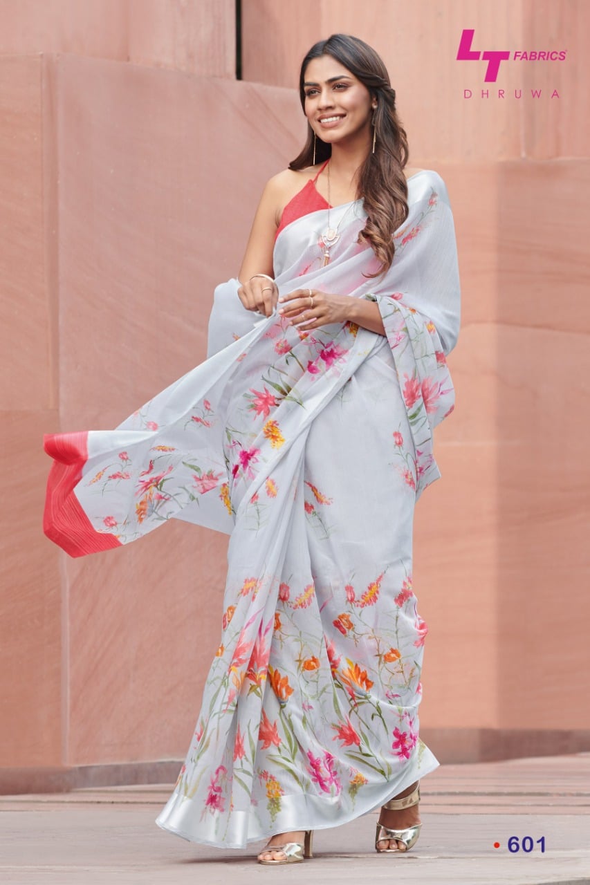 LT fashion druwa gorgeous stylish look sarees in wholesale prices