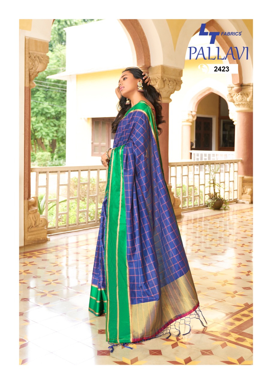 LT fashions Pallavi charming look unstitched sarees in wholesale prices