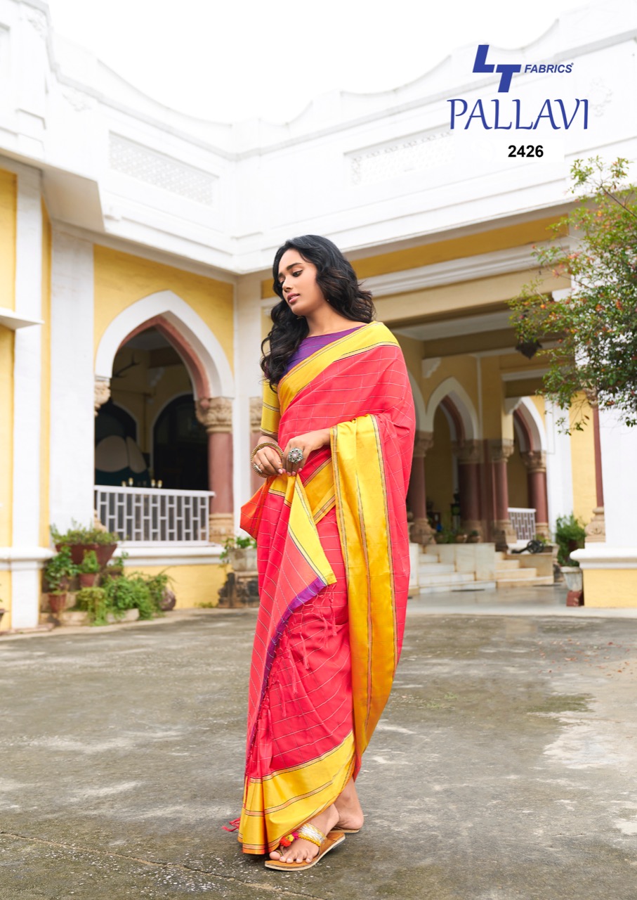 LT fashions Pallavi charming look unstitched sarees in wholesale prices
