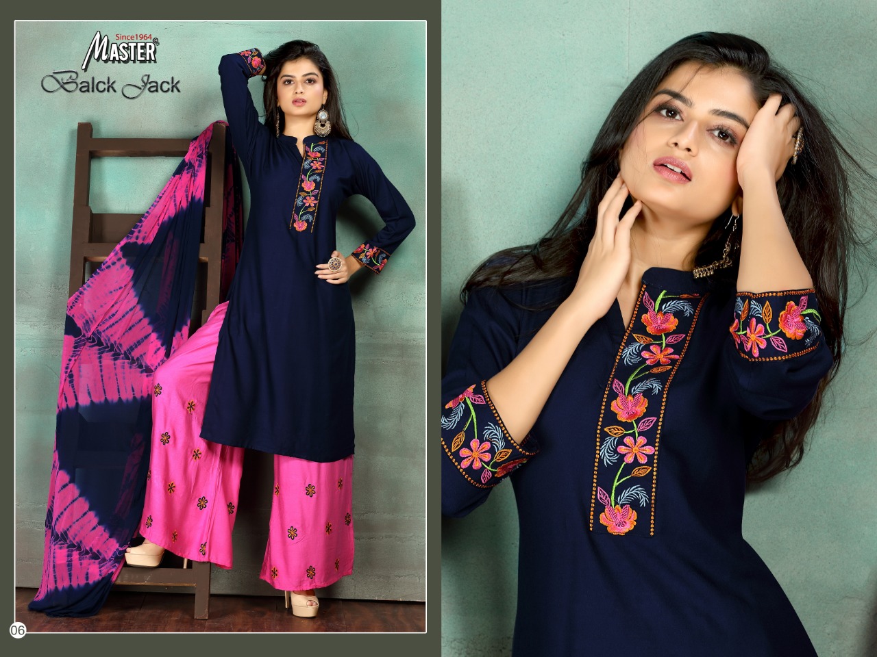 Master black jack classy catchy look beautifully designed Kurties in factory rates