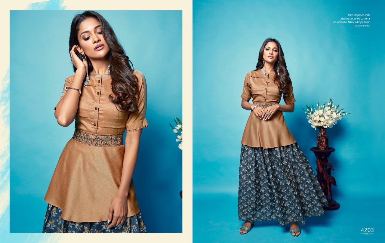 Nitara Sparkles vol-4 classy catchy look table printed skirts in wholesale prices