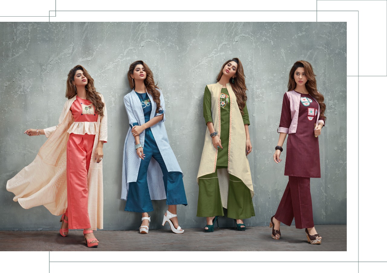 Nitisha nx aura shrug touch the feel of trendy fits Kurties in wholesale prices