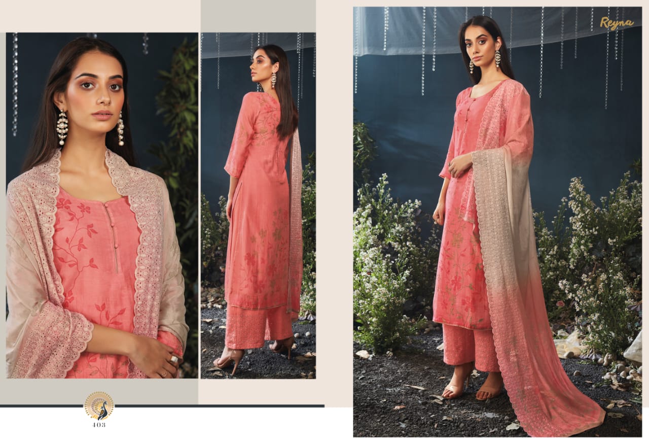 Reyna fabrics moon shadow charming look Salwar suits