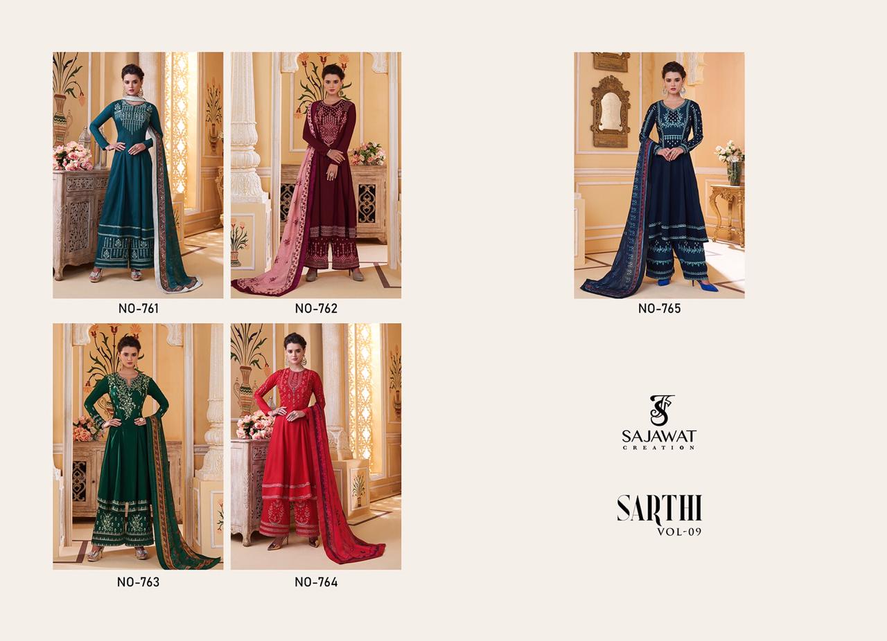 Sajawat creation sarthi vol-9 amazing style Kurties in factory prices