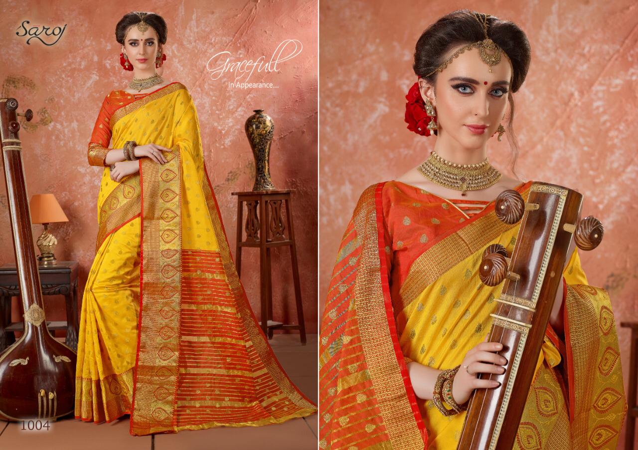 Saroj aarti innovative style sarees in factory prices