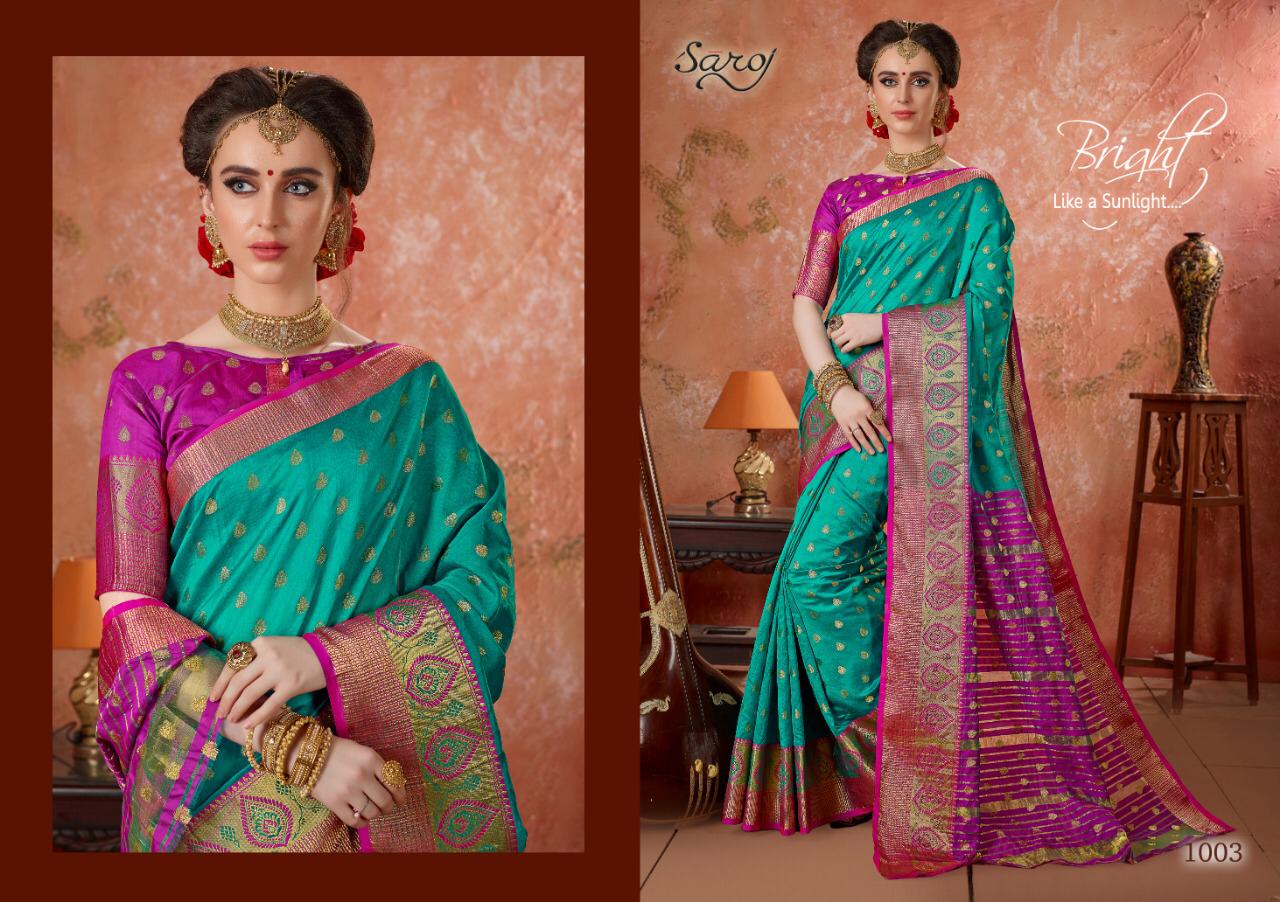 Saroj aarti innovative style sarees in factory prices