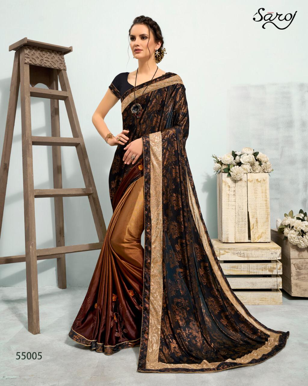 Saroj Aliya beautifully designed sarees in wholesale prices