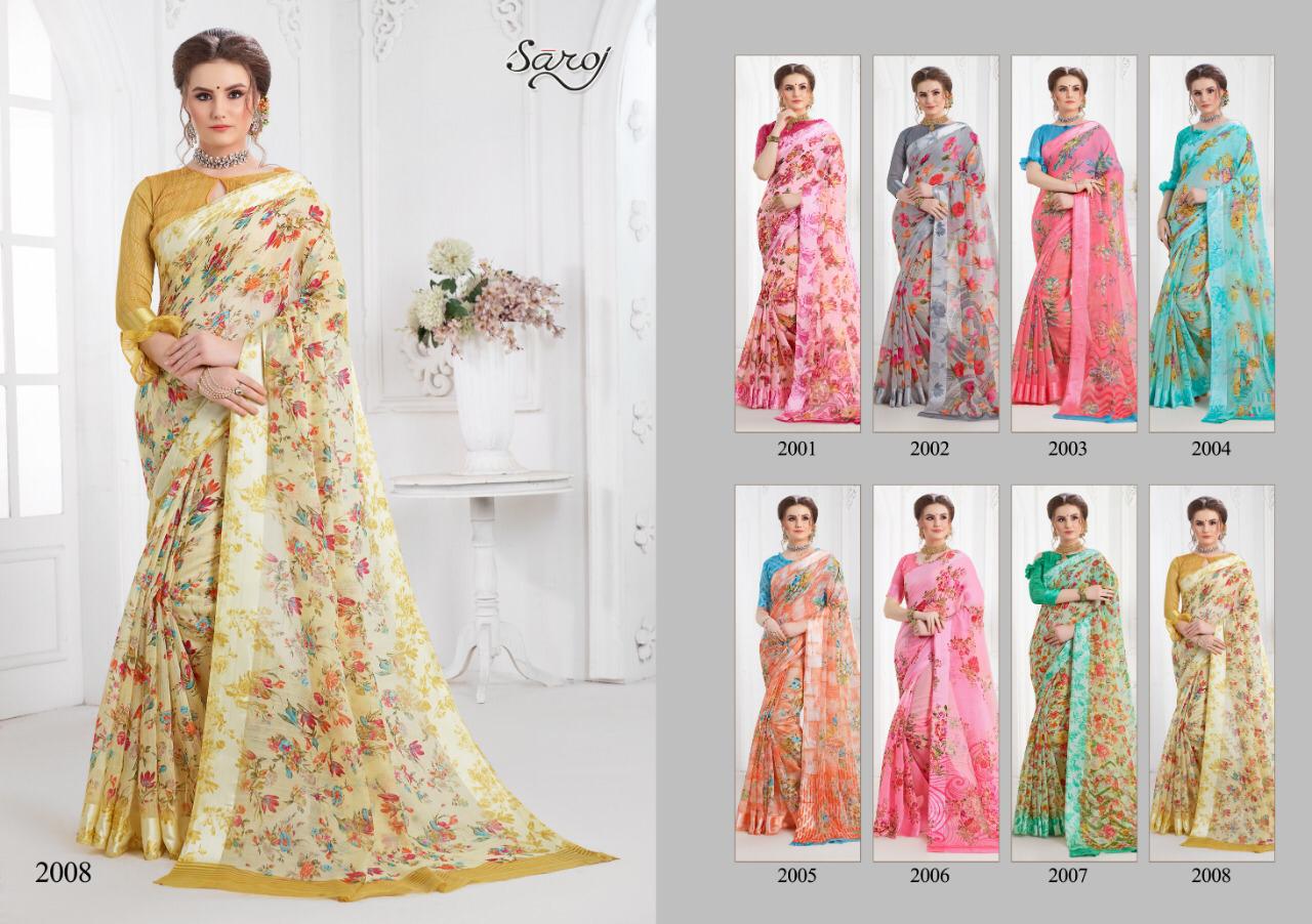Saroj annaya vol-2 innovative style sarees in wholesale prices