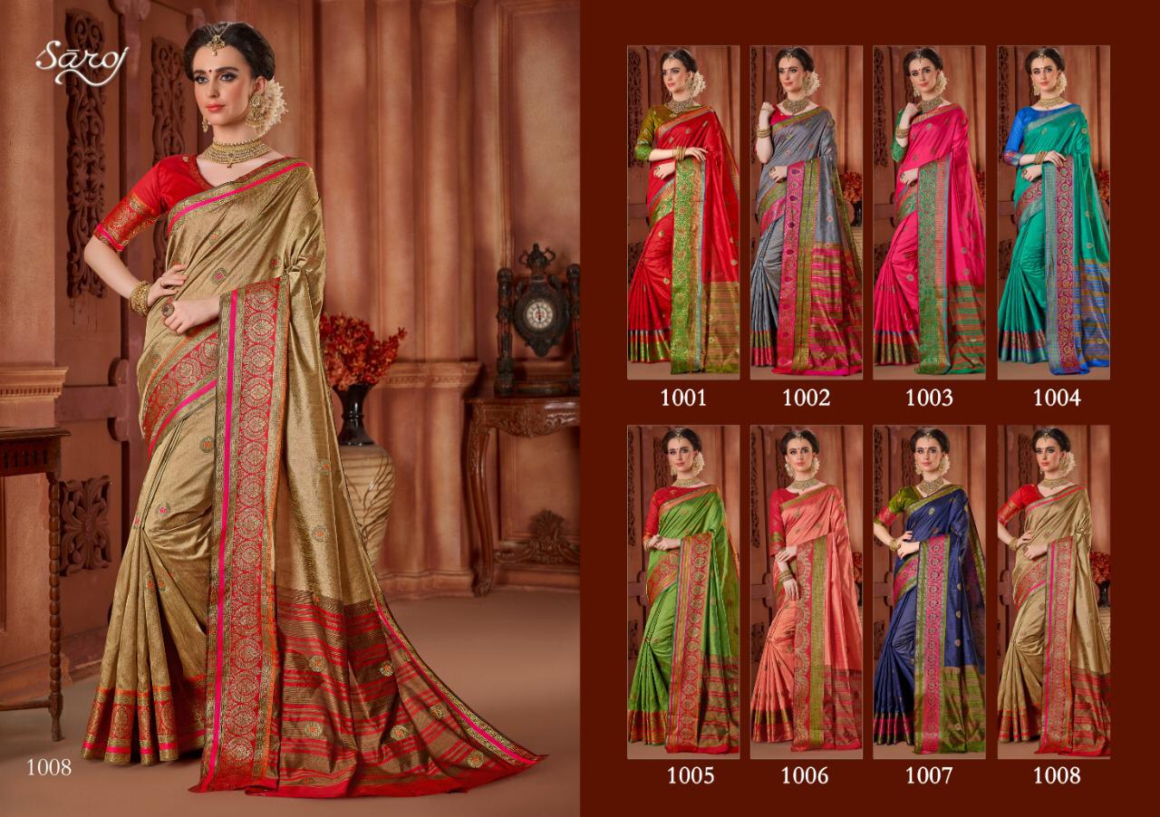 Saroj Shaurya gorgeous look sarees in factory prices