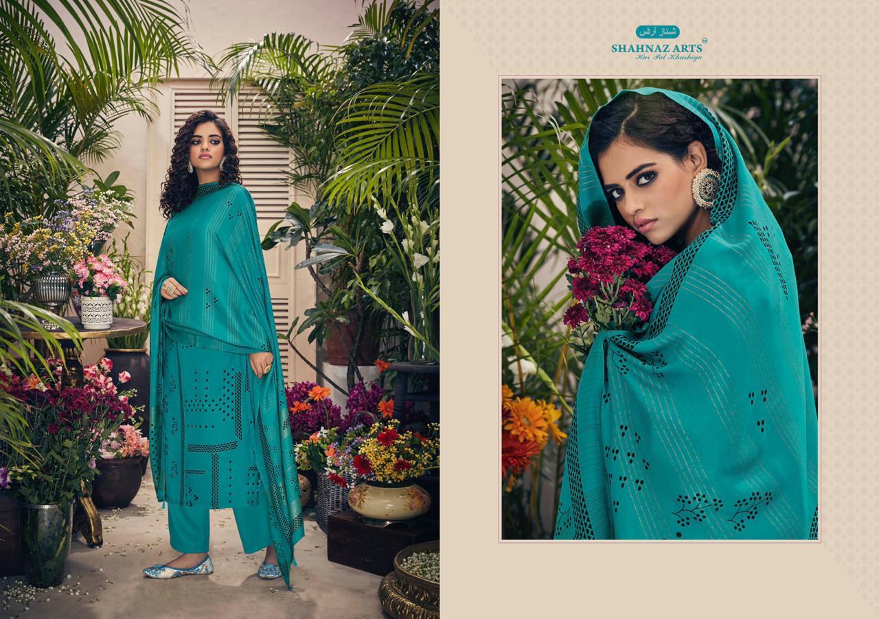 Shahnaz arts gujarish classic trendy look Salwar suits