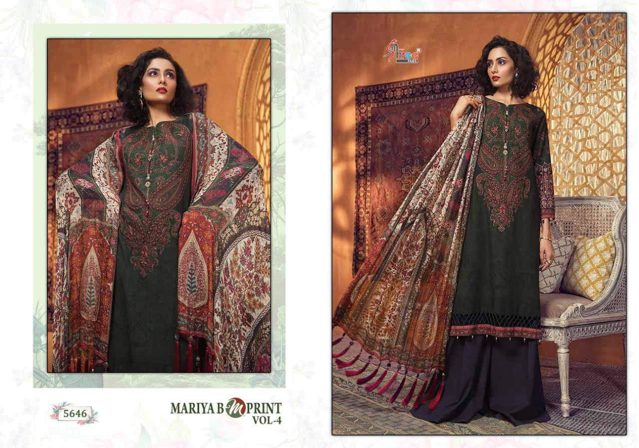 Shree Fabs Maria b m print vol-4 a new and stylish look Salwar suits