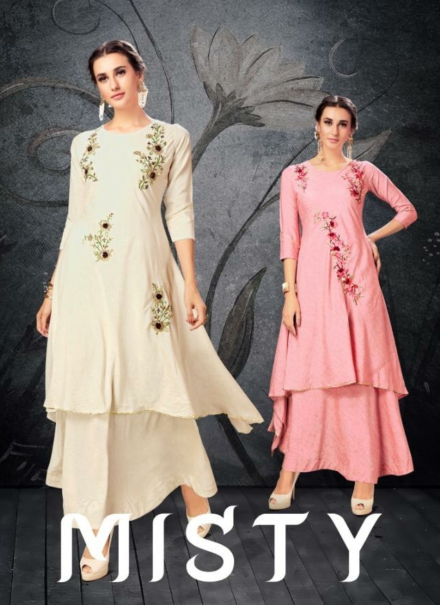 Sweety fashion Misty gorgeous stylish look Kurties in wholesale prices