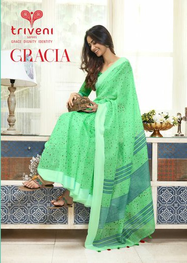 Triveni gresiya innovative style sarees in factory rates