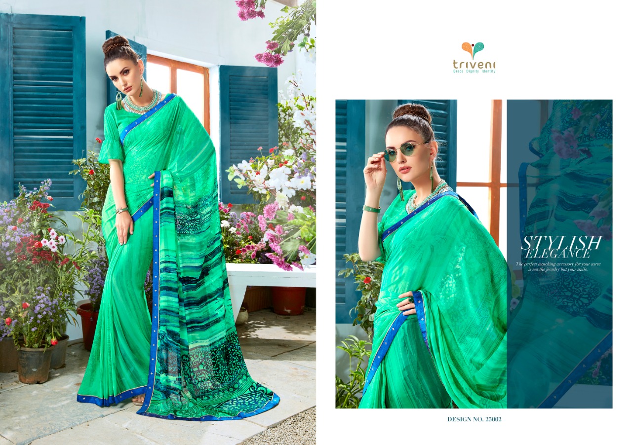 Triveni sarees Sana vol-2 beautiful collection of printed sarees in factory prices
