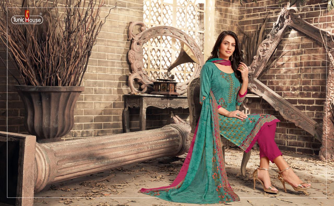 Tunic house Kreeti charming look pashmina Salwar Suits