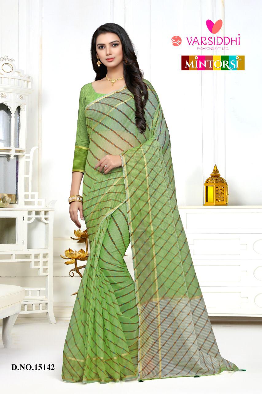 Varsiddhi Mintorsi beautiful super net printed Saree collection in wholesale prices