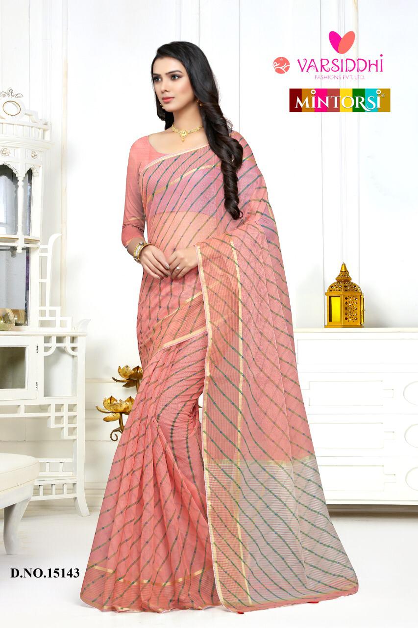 Varsiddhi Mintorsi beautiful super net printed Saree collection in wholesale prices