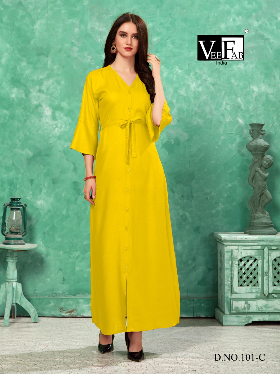 Vee Fab india colorbar vol-2 a new and stylish trendy look Gowns