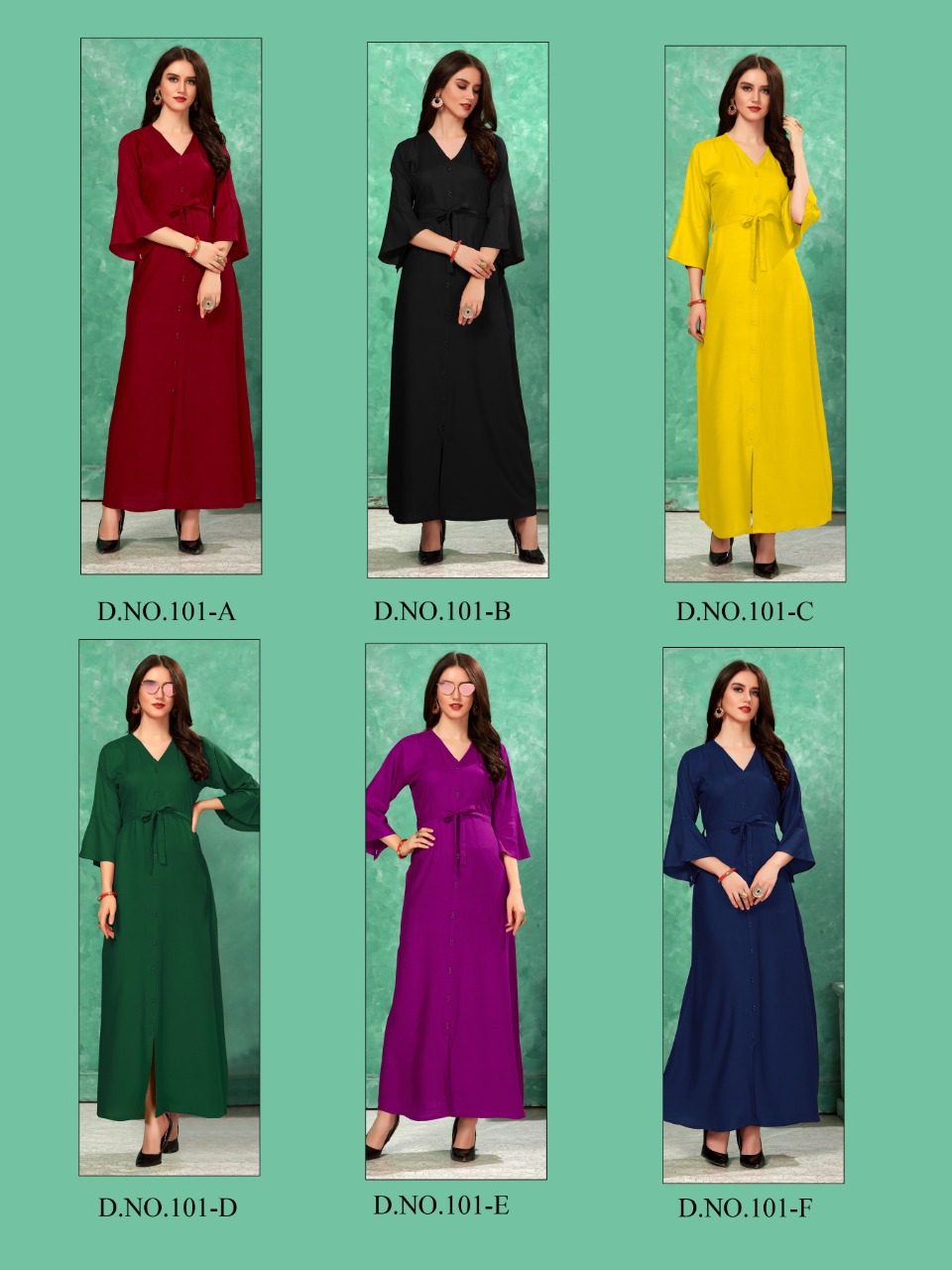 Vee Fab india colorbar vol-2 a new and stylish trendy look Gowns