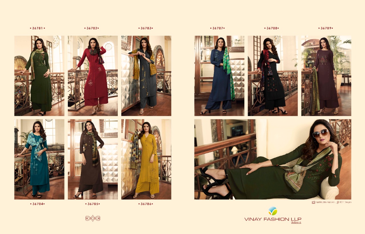 Vinay Fashion Tumbaa desire elegant look Kurties in wholesale prices